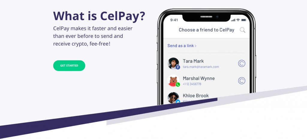 Снимка на екрана на Celsius Network Lending CelPay онлайн страница